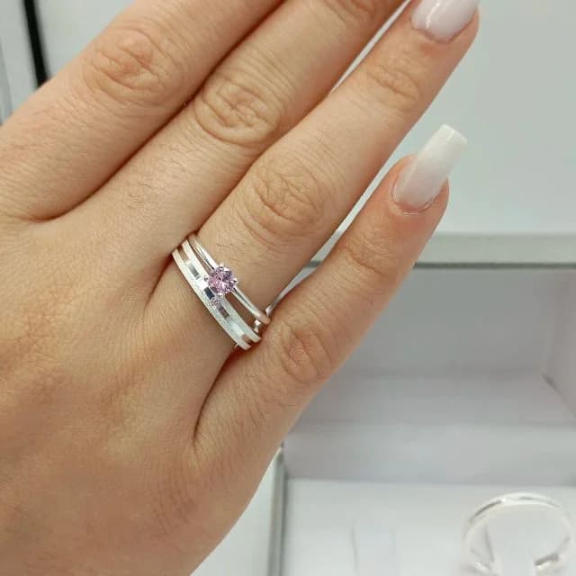 Aurora Duo com Pedra Central 3mm — miniatura 4