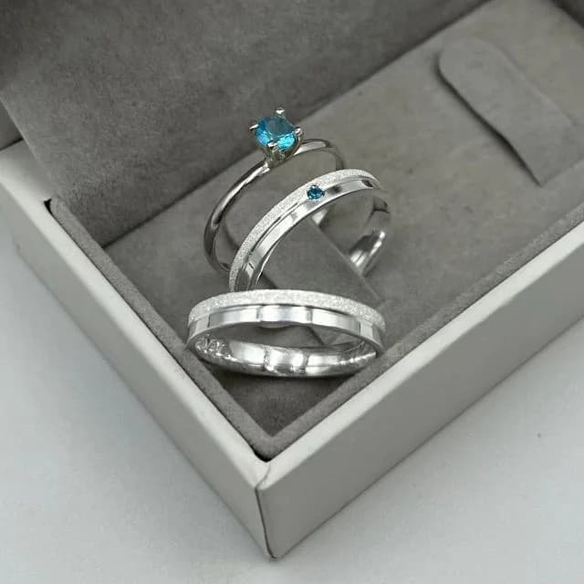 Lumina Duo com Pedra Colorida 3mm — miniatura 2