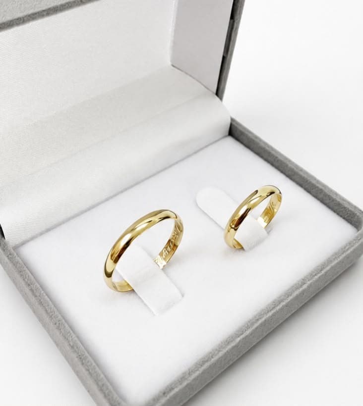 Alianças de ouro 18k — Oliveira Joias